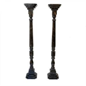 Maceteros con imitación a mármol negro