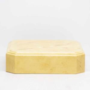 Peana base imitación mármol amarillo