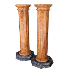 Pedestal grande imitación mármol