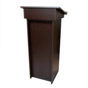 Atril en melamina nogal